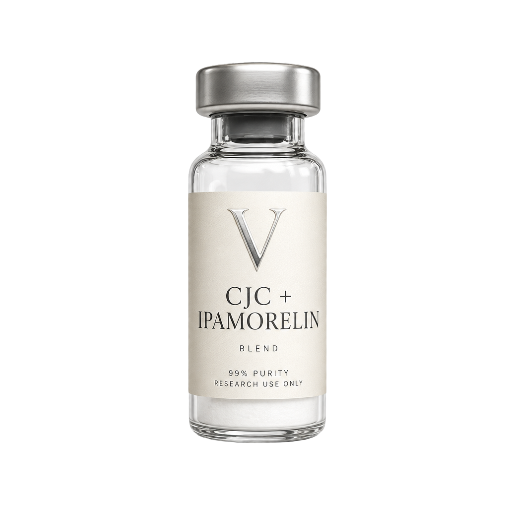 CJC + Ipamorelin research peptide vial